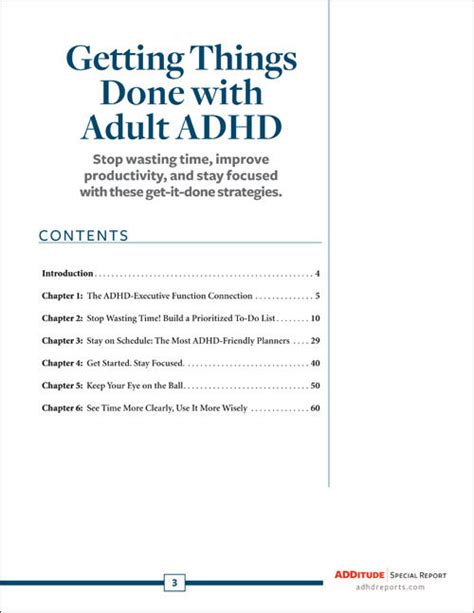 Adhd Getting Things Done A List Of Obvious