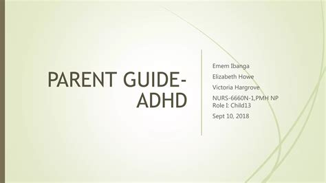 Full Download Adhd Parent Guide 