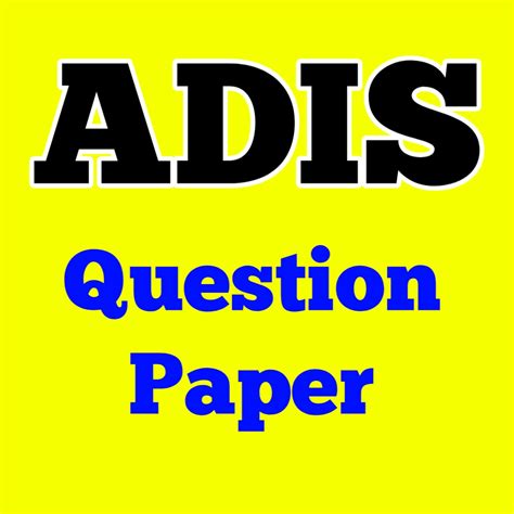 Download Adis Question Paper 