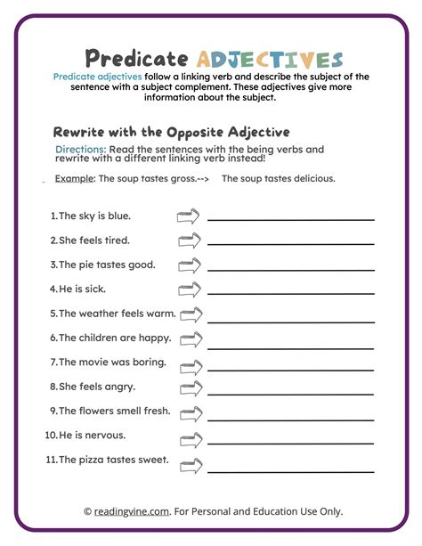 Adjective Worksheets Types Of Adjectives Worksheet - Types Of Adjectives Worksheet