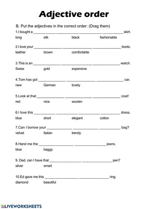 Adjectives Creative Writing Worksheet Royal Home Builders Inc Special Adjectives Worksheet 6th Grade - Special Adjectives Worksheet 6th Grade