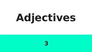 Adjectives Powerpoints Multiple Choice Powerpoint 3 Grade 3 Adjectives Powerpoint 3rd Grade - Adjectives Powerpoint 3rd Grade