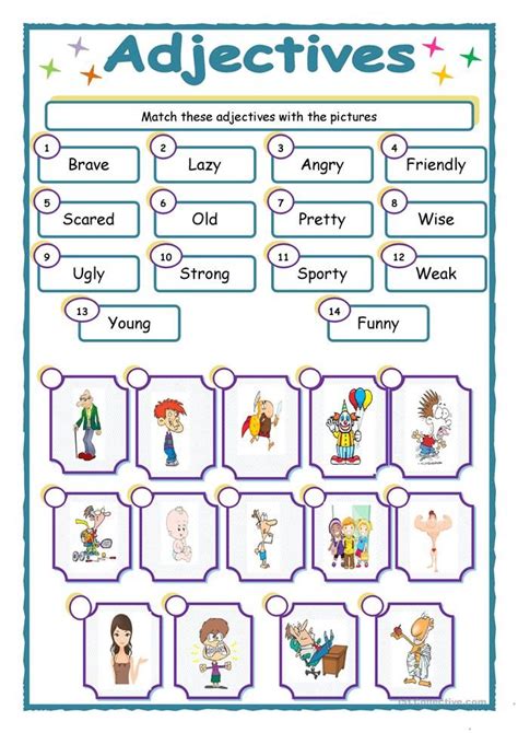 Adjectives Worksheets Resource Pack Easy To Print Twinkl Adding Adjectives Worksheet - Adding Adjectives Worksheet