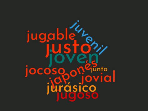 Adjetivos Con J