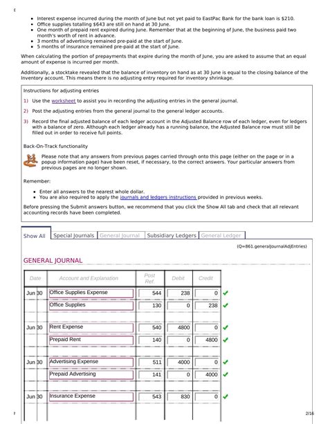 Full Download Adjusting Entries Test 