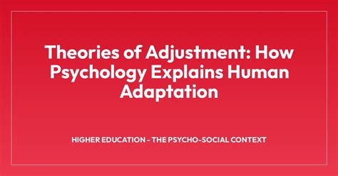 Adjustment Theory