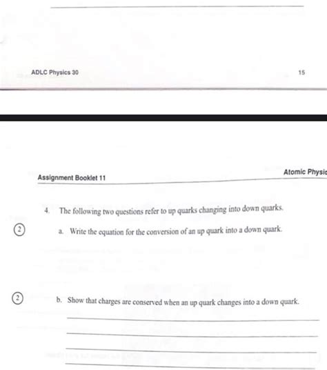 Adlc Physics 30 Assignment Answers