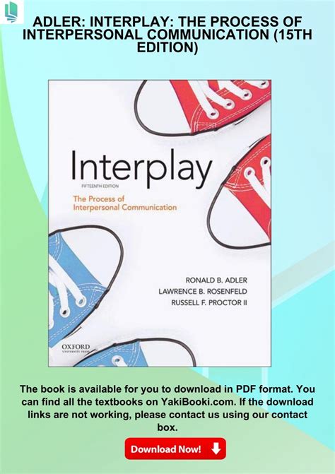Adler Interplay The Process Of Interpersonal Communication 14th Edition C2018 Txtbk