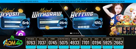 ADM4D - ADM4D : BO TOGEL BET 100 PERAK