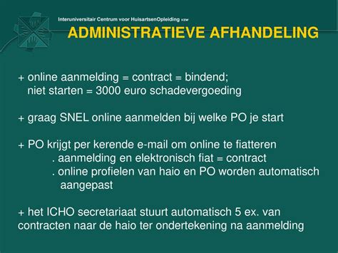 administratieve afhandeling