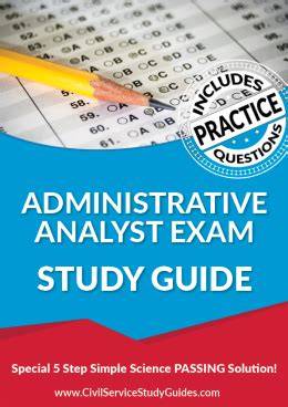 administrative analyst practice test