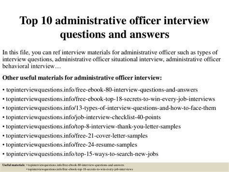 Download Administrative Officer Interview Questions And Answers 