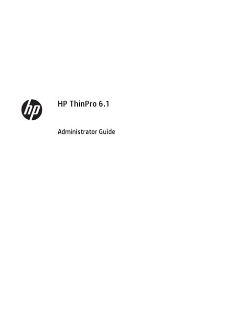 Administrator Guide Hp Thinpro 6 2