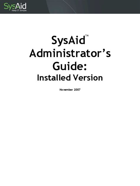 Full Download Administrator S Guide Sysaid 