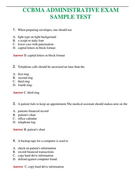 Adminstrative Associate Written Test Sample Undp