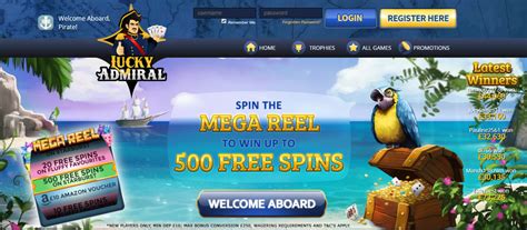 admiral casino free spins