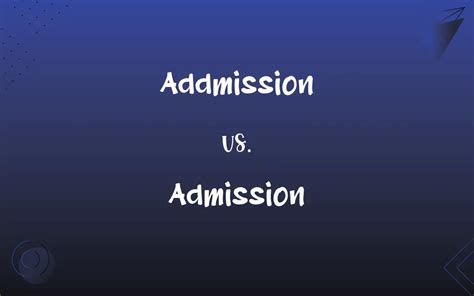 Admission Spelling