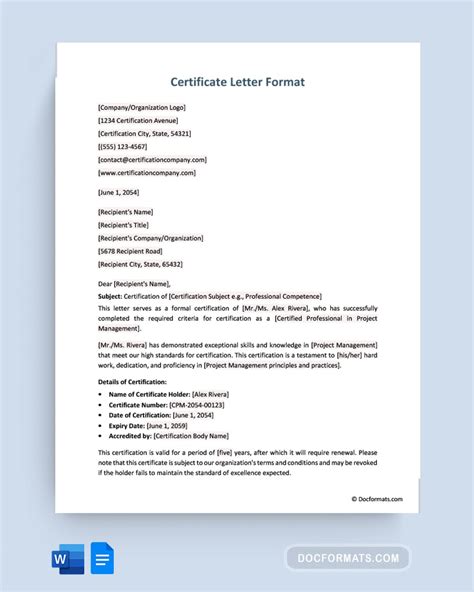 Admixture Certification Sample Letter