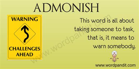 admonitioner - definition and meaning