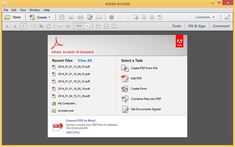 adobe acrobat xi standard