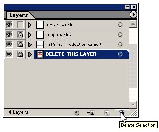 Adobe Illustrator Delete Layer