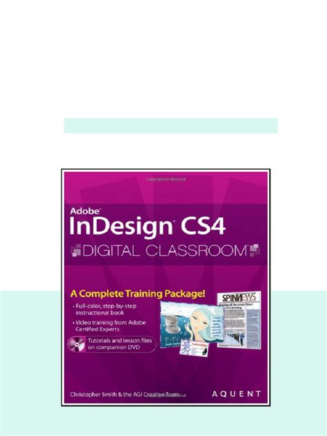 Adobe Indesign Cs4 Classroom In A Book Classroom In A Book Adobe
