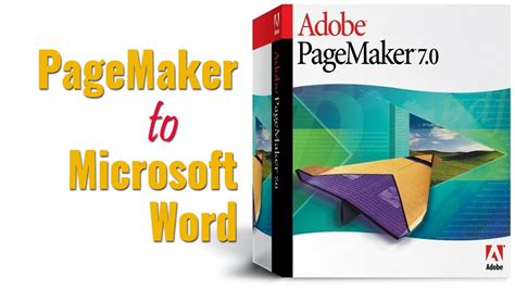 adobe pagemaker converter to word