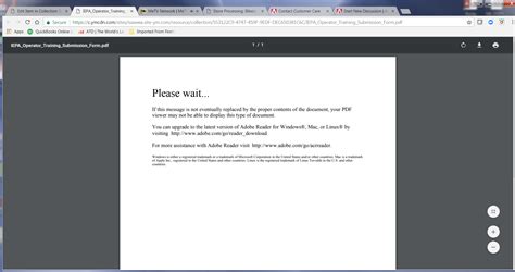 adobe pdf is in an error state