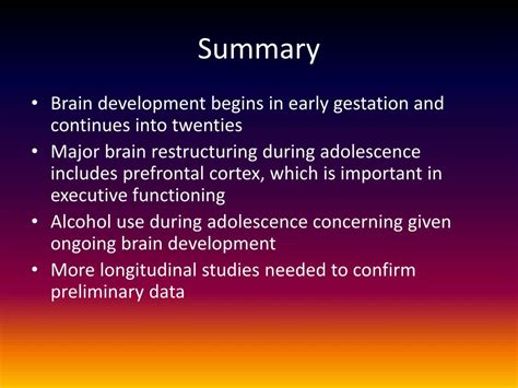 adolescent brain development presentation by karen williams