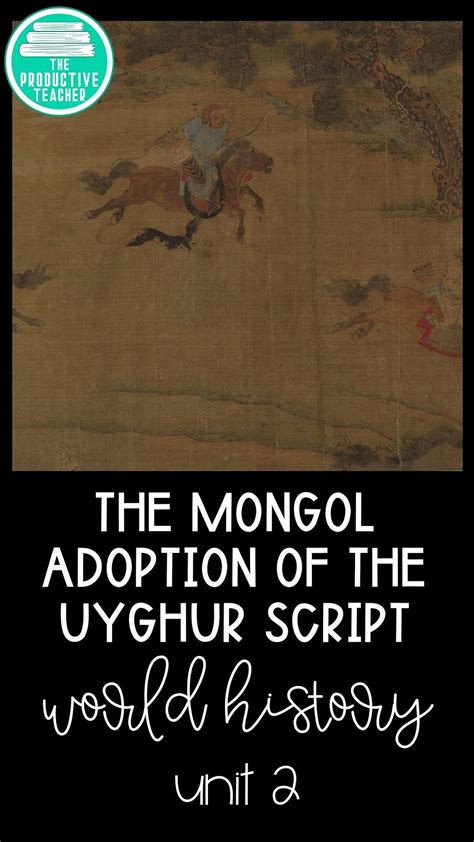 Adoption Of Uyghur Script