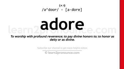 adore definition