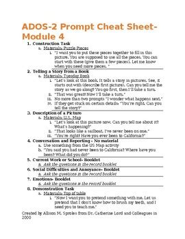 ados 2 module 4