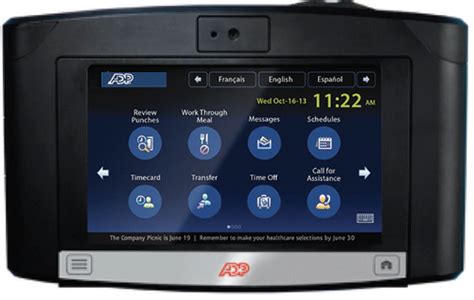 Adp Biometric Timeclock