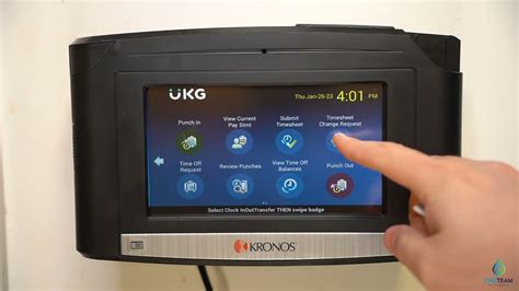 adp time clock manual kronos 4500