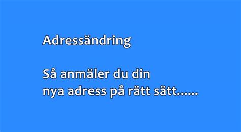 adressändring posten