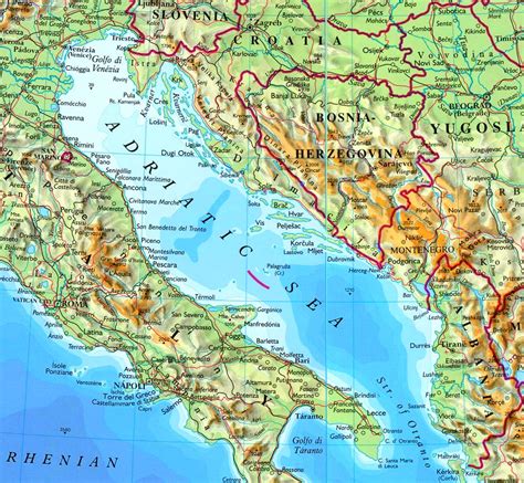 Adriatic Coast Map