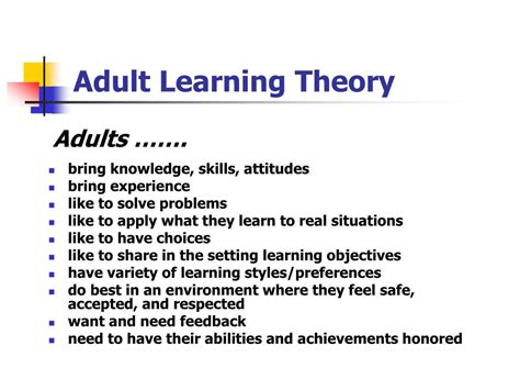 Adult Learning Principles Ppt