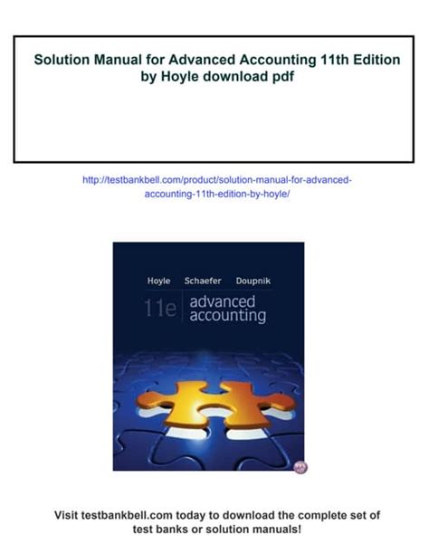 advance accounting solution manual