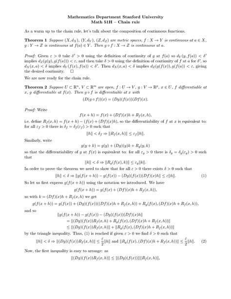 Advanced Calculus Lecture Notes For Mathematics 217 317