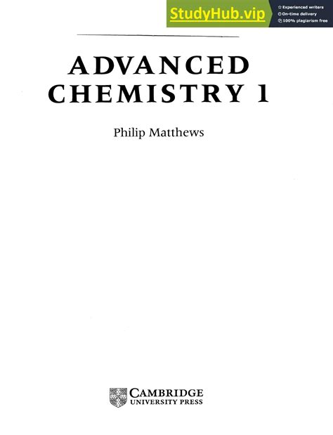 advanced chemistry 1