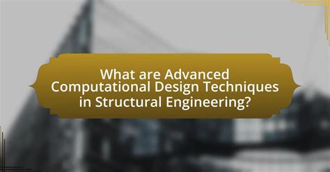 Advanced Computational Methods In Structural Engineering By Utilizing Multiprocessors