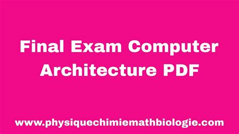 advanced computer architecture final exam solutions