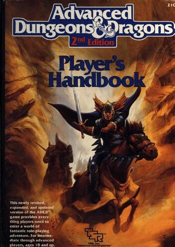 advanced dungeons and dragons 2nd edition player handbook download