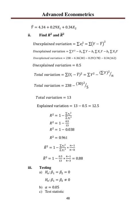 advanced econometrics