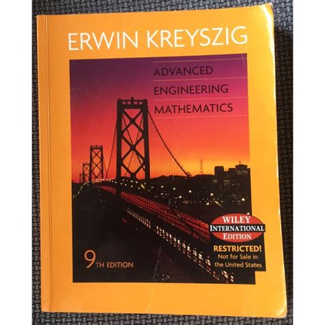 advanced engineering mathematics 9th edition