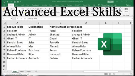 Advanced Excel Topics