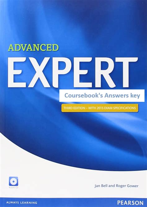 advanced expert cae coursebook key new edition