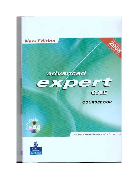 advanced expert cae coursebook new edition answers