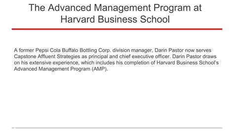 Advanced Management Program Harvard Business School