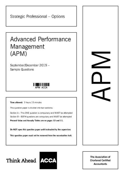 advanced performance management june 2013 paper p5